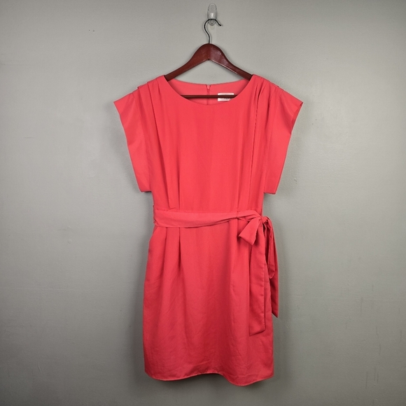 ELIZA J Sleeve Sash Belt Dress Pink Womens‎ Size 4 Cocktail Special Occasion - Picture 2 of 14